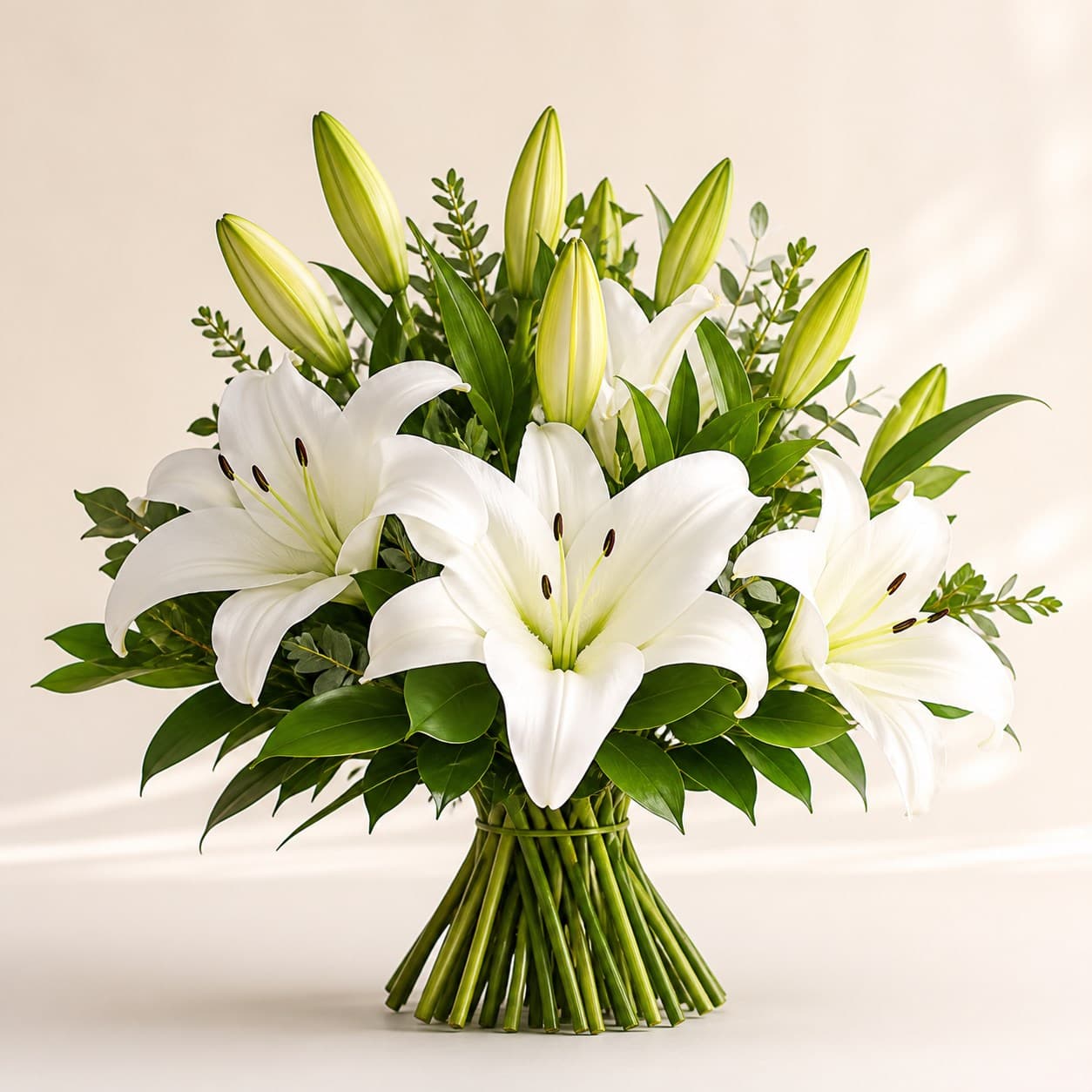 Premium lily flower arrangement for business subscription
